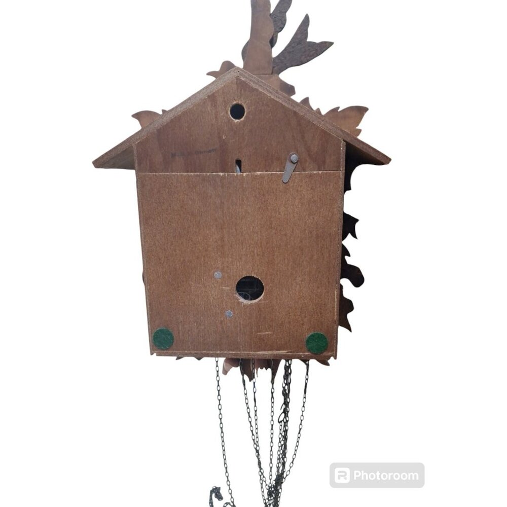 Black Forest HUNTERS West Germany Cuckoo Clock Albert Schwab Karlsruhe UNTESTED - Picture 11 of 16